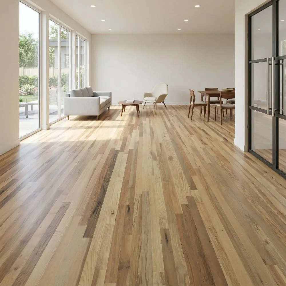 allen + roth CENTURY FLOORING Character Natural Hickory 3/4-in T x 2-1/4-in W Smooth/Traditional Solid Hardwood Flooring ( 25-sq ft / Carton ), photo 2 of 2