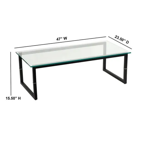 Clear Glass Coffee Table
