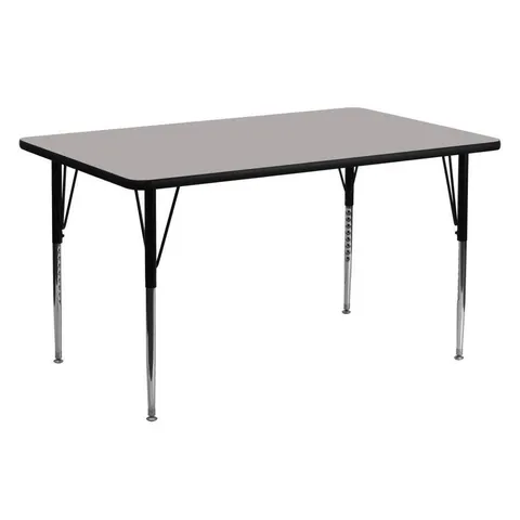 Gray Rectangular Kid's Play Table