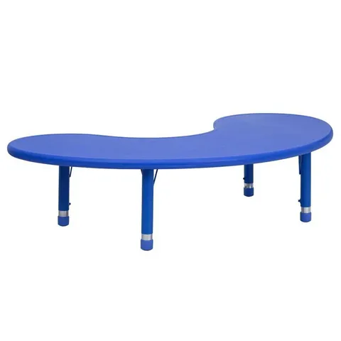 Blue Half-round Kid's Play Table