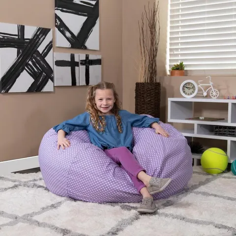 19-in Purple Upholstered Kids Accent Chair