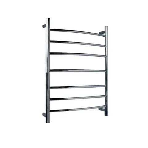 Brushed Nickel Plug-In Wall-Mount Towel Warmer, 31.5 × 23.6 in, 7-Bar