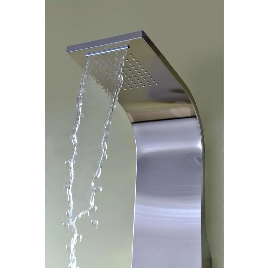ANZZI Niagara Brushed Stainless Steel 2-Jet Full Body Shower Panel System, 64 in. (Valve Included), photo 5 of 13