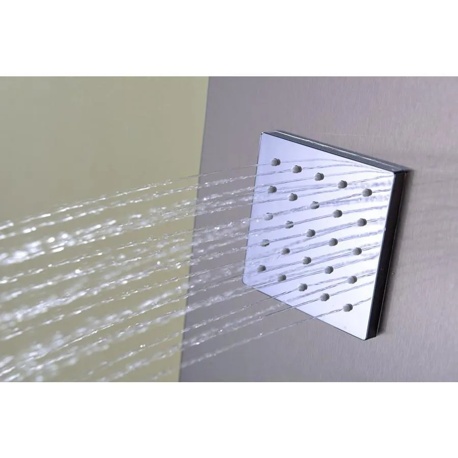 ANZZI Niagara Brushed Stainless Steel 2-Jet Full Body Shower Panel System, 64 in. (Valve Included), photo 8 of 13