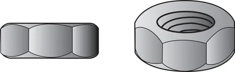 3/4 in. Zinc-Plated Steel USS Hex Nut, Coarse Thread, Grade 5 — 20 Pack