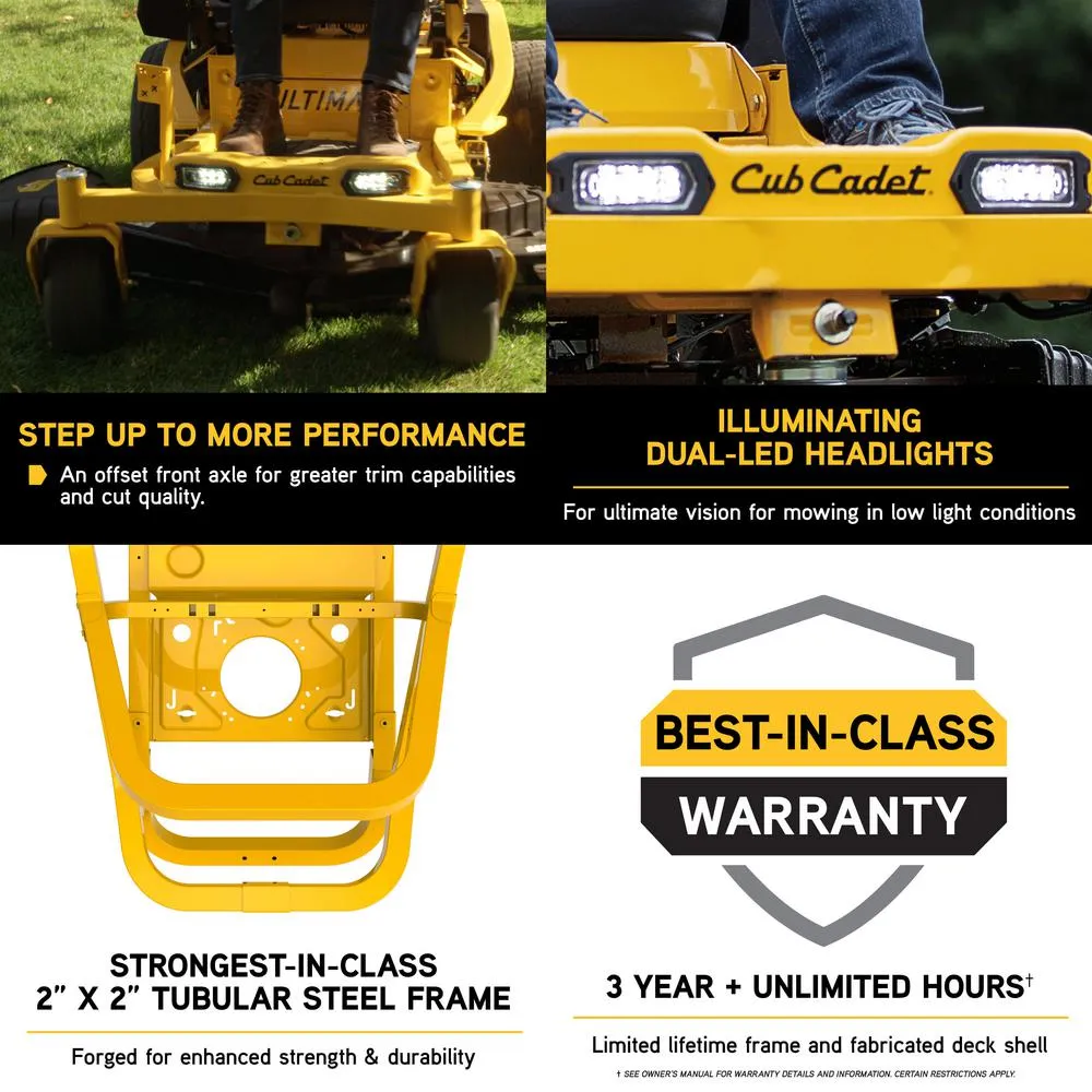 Cub Cadet Ultima ZT2 60 in. Fabricated Deck 24 HP Kawasaki FR Series V-Twin Gas Engine Zero Turn Mower with Lap Bar Control, photo 9 of 12