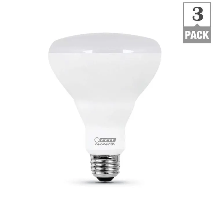 Feit Electric 65-Watt Equivalent BR30 Dimmable CEC Title 20 Compliant LED ENERGY STAR 90+ CRI Flood Light Bulb, Daylight (3-Pack), photo 8 of 9