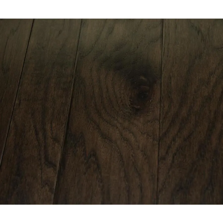 Americana Floors Barcelona Prefinished Gran Brown Distressed Hickory Handscraped Engineered Hardwood Flooring Sample, photo 4 of 7