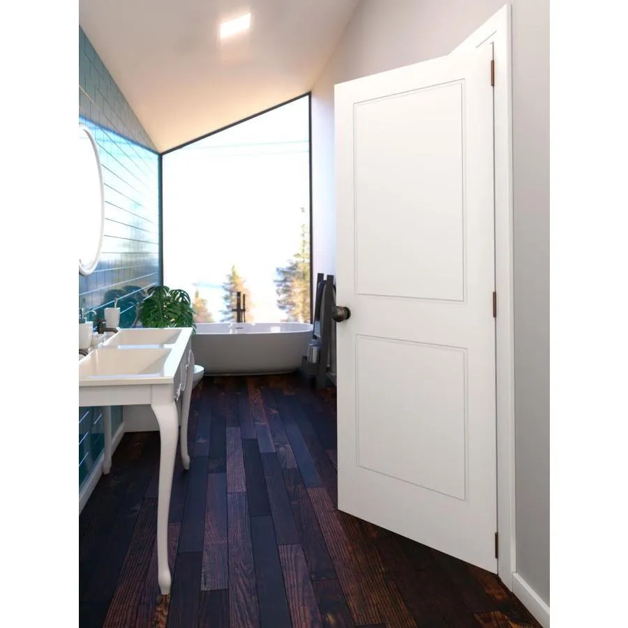 EightDoors 2P Retro 36-in x 80-in White Flush Primed Pine Wood Slab Door, photo 2 of 8