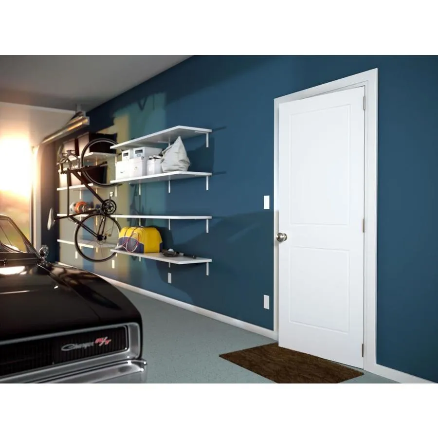 EightDoors 2P Retro 36-in x 80-in White Flush Primed Pine Wood Slab Door, photo 3 of 8