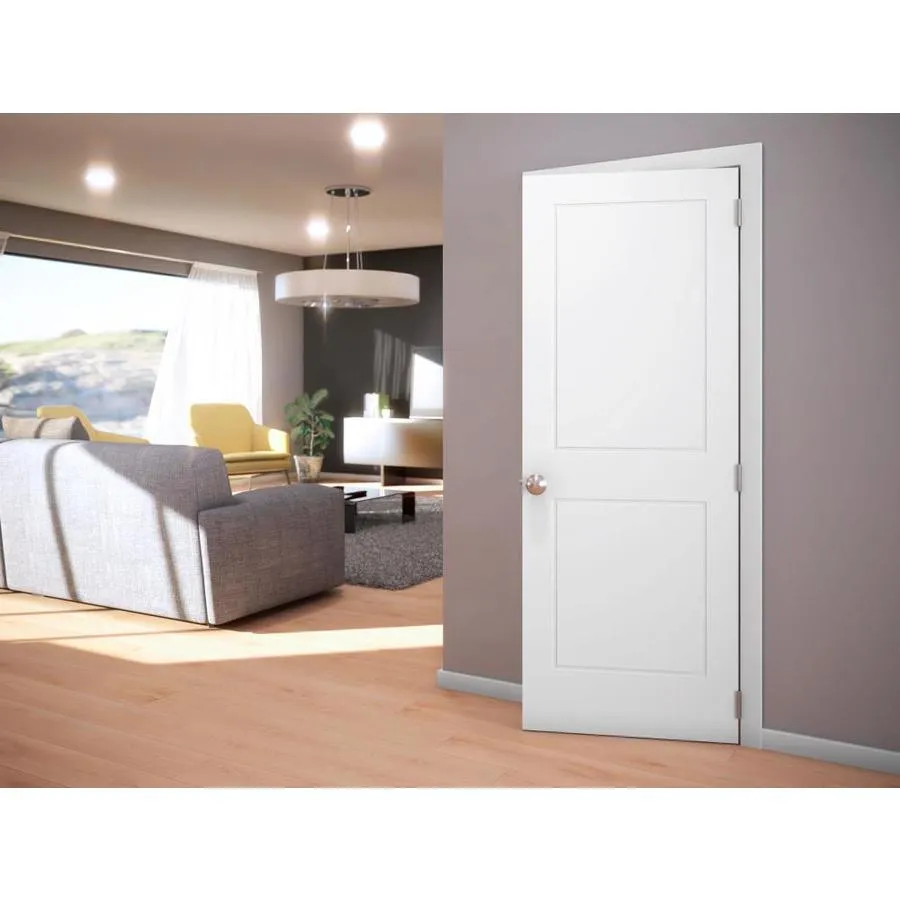 EightDoors 2P Retro 36-in x 80-in White Flush Primed Pine Wood Slab Door, photo 6 of 8
