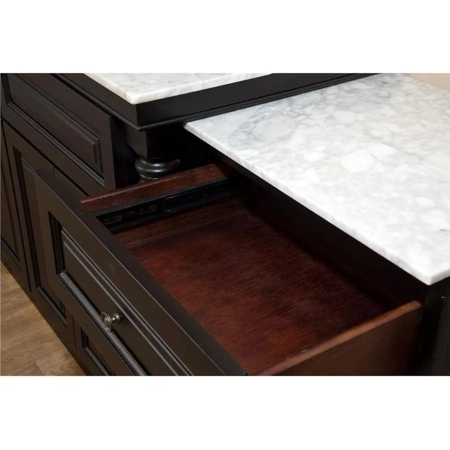 Bellaterra Home 20-in W x 33-in H x 18-in D Dark MahogDISPLAYONLY Birch Fr, photo 2 of 4