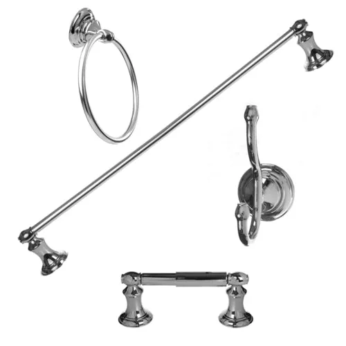 ARISTA 4-Piece Highlander series Oil-Rubbed Bronze Decorative Bathroom Hardware Set, photo 2 of 2