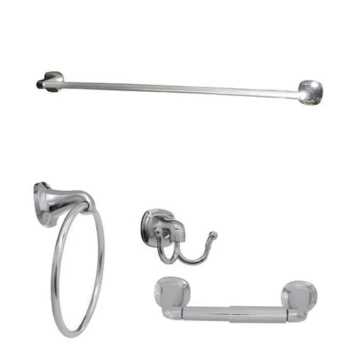 ARISTA 4-Piece Belding Oil-Rubbed Bronze Decorative Bathroom Hardware Set, photo 2 of 3
