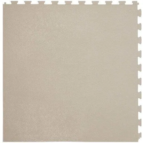 Perfection Floor Tile LeatherLook Interlocking Floor Tile, 6-Pack, 20-in x 20-in x 0.25-in, Buck/Satin Vinyl/Plastic, photo 4 of 8