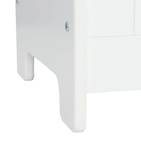 Catskill Ready to Assemble 32.75 × 24 × 14 in Base Wooden Storage Bench in white