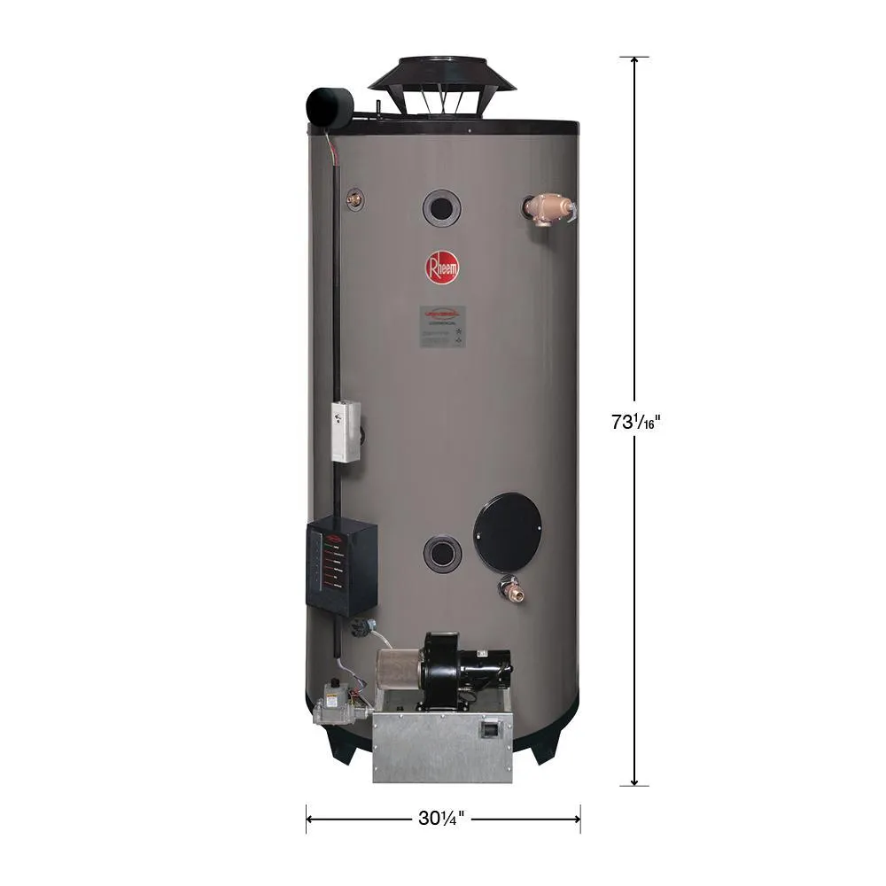 Commercial Universal Heavy Duty 100 Gal. 199.9K BTU Ultra Low NOx (ULN) Natural Gas Tank Water Heater, photo 2 of 7