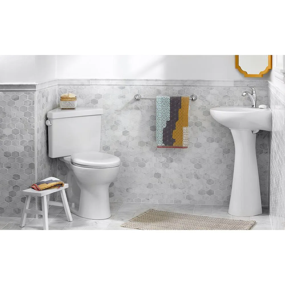 Cornice Vitreous China Pedestal Combo Bathroom Sink in White, photo 3 of 4