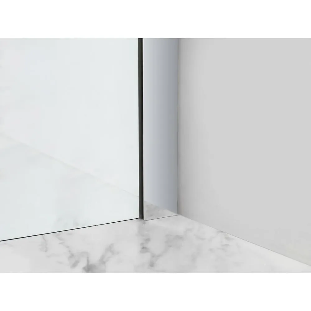 Coraline XL 56 - 60 in. x 70 in. Frameless Sliding Tub Door with StarCast Clear Glass in Polished Chrome, Left Opening, photo 5 of 22