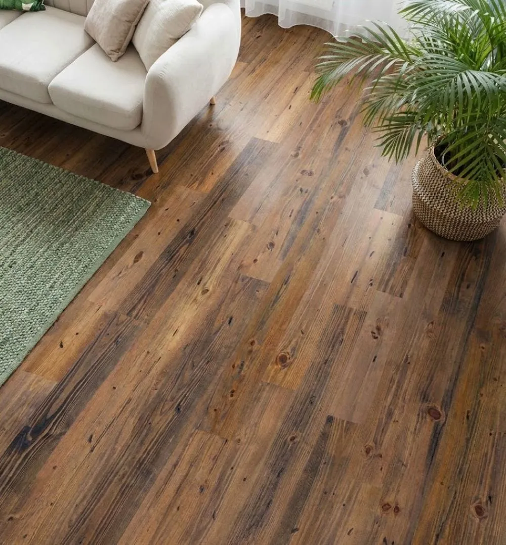 allen + roth CENTURY FLOORING Burnt Pine 3/4-in T x 5-1/8-in W Distressed Solid Hardwood Flooring ( 23.3-sq ft / Carton ), photo 3 of 3