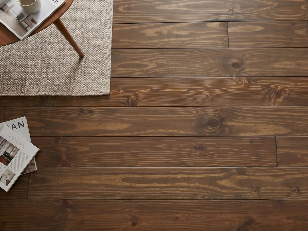 allen + roth CENTURY FLOORING Hazlenut Pine 3/4-in T x 5-1/8-in W Handscraped Solid Hardwood Flooring ( 23.3-sq ft / Carton ), photo 3 of 3