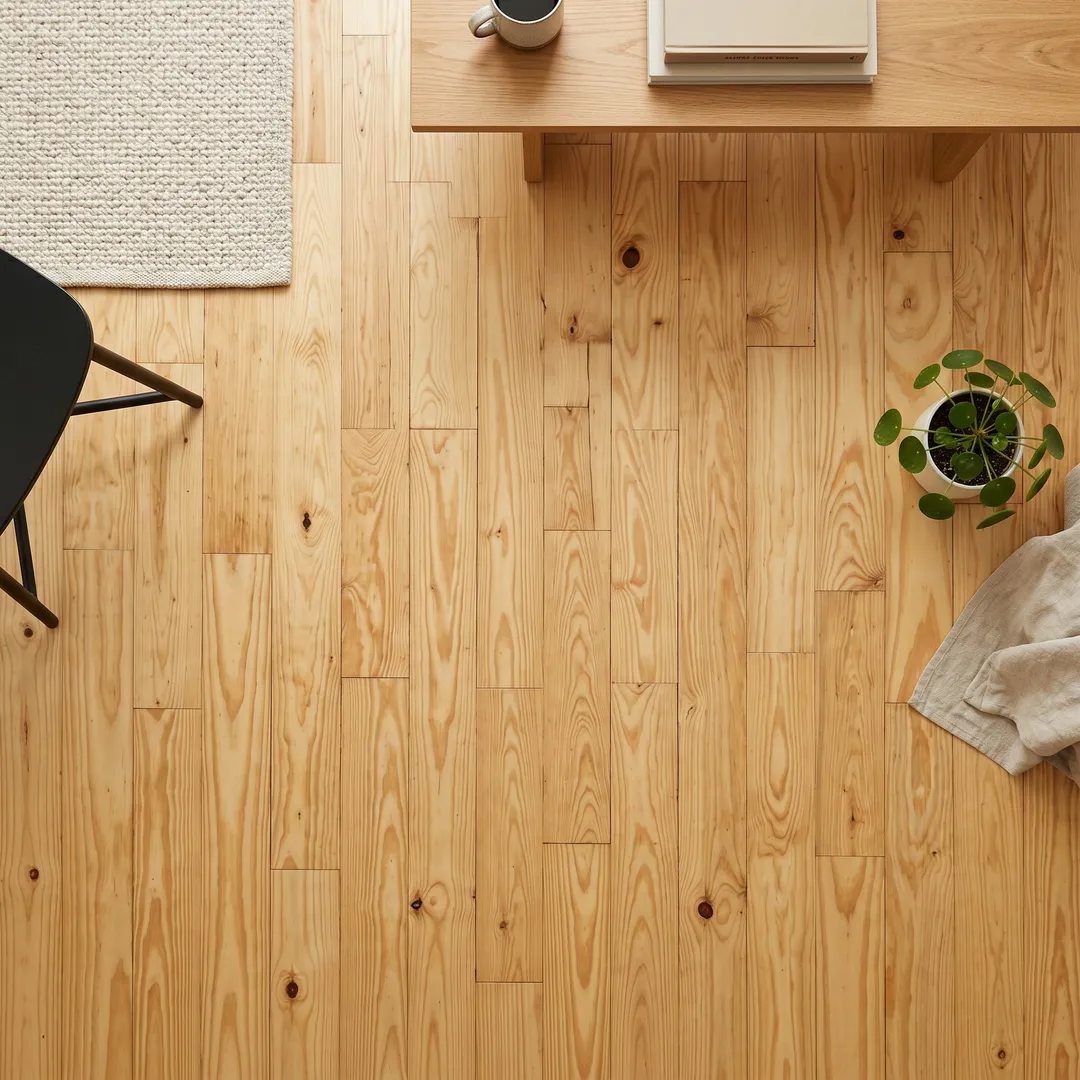 Beasley CENTURY FLOORING Natural Pine 3/4-in T x 5-1/8-in W Wirebrushed Solid Hardwood Flooring ( 23.3-sq ft / Carton ), photo 3 of 4