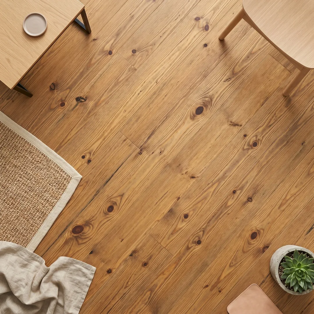 allen + roth CENTURY FLOORING Honey Pine 3/4-in T x 5-1/8-in W Wirebrushed Solid Hardwood Flooring ( 23.3-sq ft / Carton ), photo 3 of 3