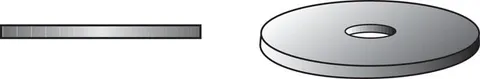 Zinc-Plated Steel 5/16 in. Fender Washer, 100-Pack