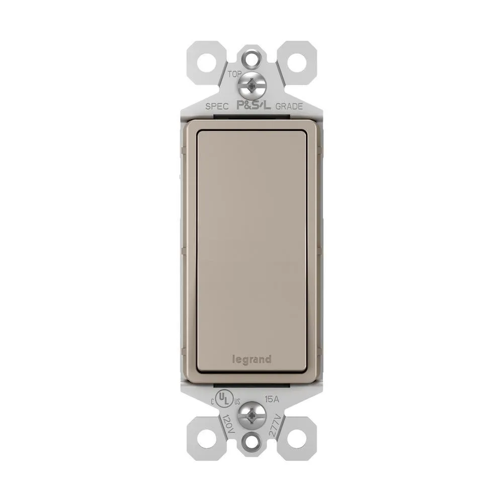 radiant 15 Amp 120 Volt 3-Way Rocker Light Switch, Dark Bronze, photo 13 of 13