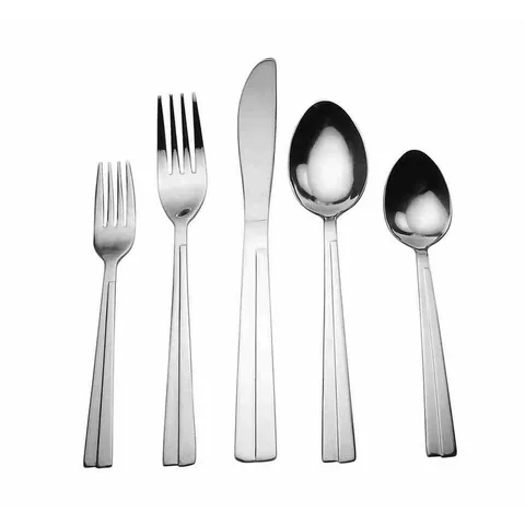 Madina 20-Piece Flatware Set made with high quality stainless steel by David Shaw