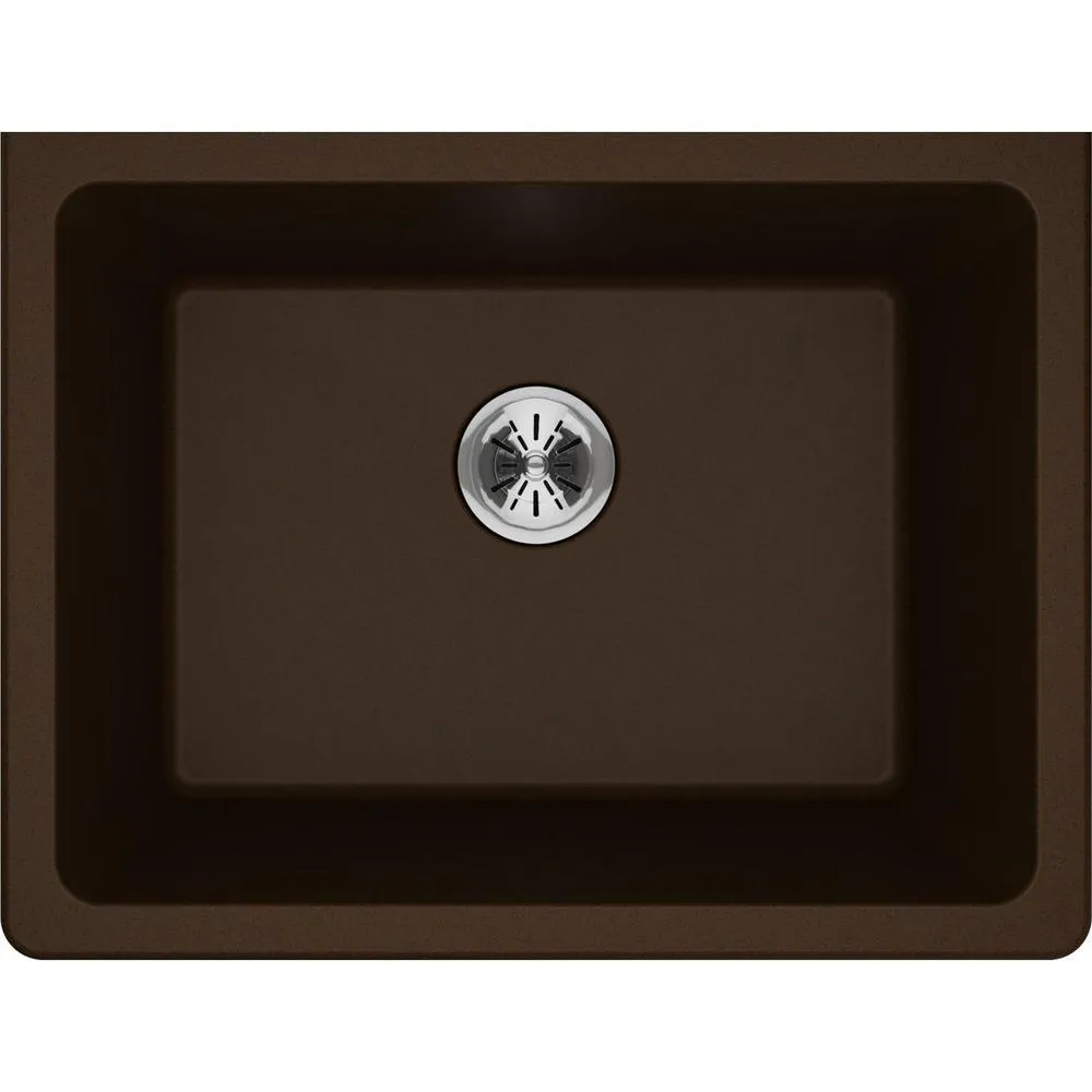 Quartz Classic Perfect Drain Undermount 25 in. Laundry Sink in White, photo 10 of 12