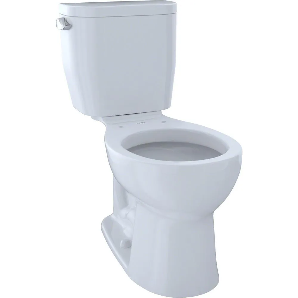 TOTO Entrada 2-Piece 1.28 GPF Single Flush Elongated Toilet in Cotton White, photo 10 of 10