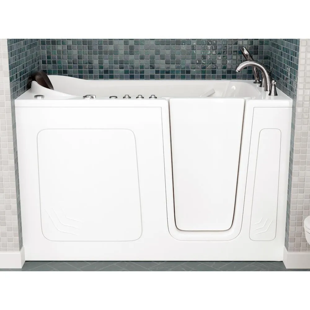 Universal Tubs Safe Premier 59.6 in. x 60 in. x 32 in. Right-Drain Walk-In Air & Whirlpool Bathtub in White, photo 6 of 17