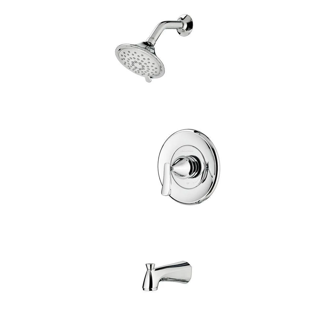 Chatfield Single-Handle 3-Spray Tub and Shower Faucet and 4 in. Centerset Bathroom Faucet Set in Polished Chrome, photo 6 of 9