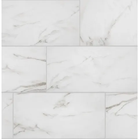 White with grey vein