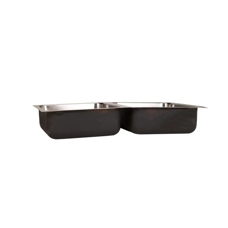 Double Bowl, Undermount Sink, ADA, 18-Gauge Stainless Steel, 2-Compartment, I.D. 18 in. x 32 in. x 5.5 in. - DCR, photo 3 of 7