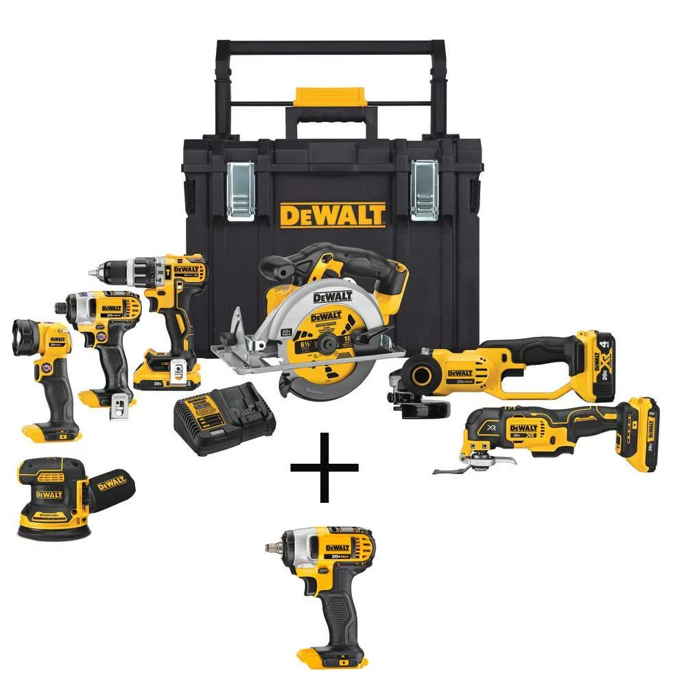 DEWALT 20-Volt Max Lithium-Ion Cordless Combo Kit (10-Tool) w/ (2) Batteries 2.0Ah, Charger & Tool Bag, photo 21 of 41