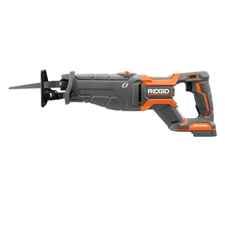 RIDGID 18-Volt OCTANE Cordless Brushless Reciprocating Saw with OCTANE Lithium-Ion 6 Ah Battery (Charger Not Included), photo 4 of 8