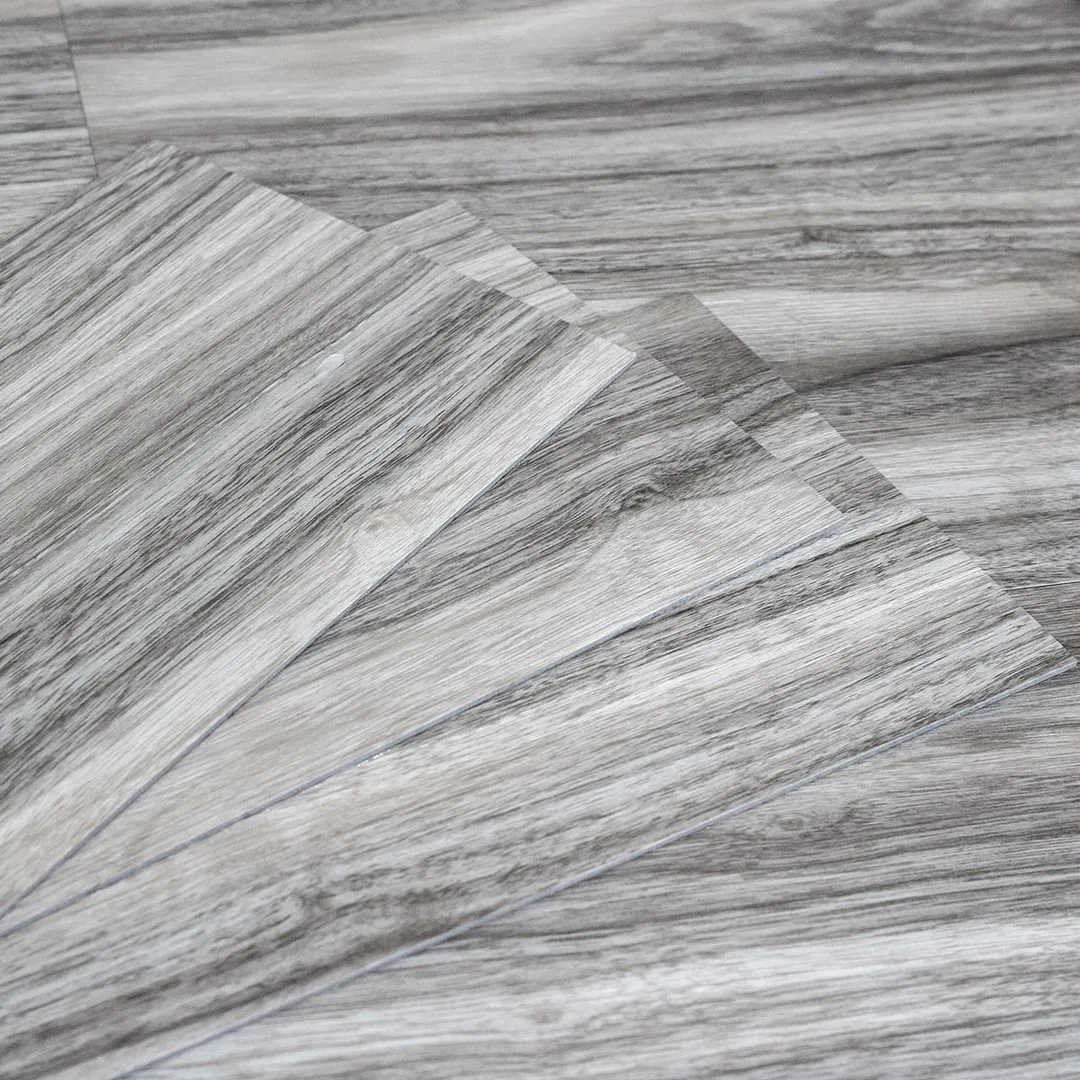 LITA 2mm Thick 6-in W x 36-in L Peel and Stick Vinyl Plank Flooring Heather Gray( 54-sq ft Per Carton ), photo 3 of 8
