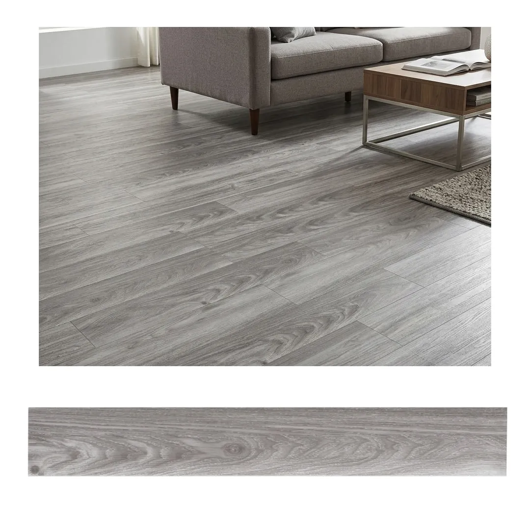 LITA 2mm Thick 6-in W x 36-in L Peel and Stick Vinyl Plank Flooring Heather Gray( 54-sq ft Per Carton ), photo 2 of 8