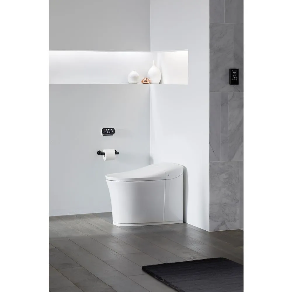 Eir 1-Piece 0.8 or 1.0 GPF Dual Flush Elongated Toilet in White, Seat Included, photo 6 of 9