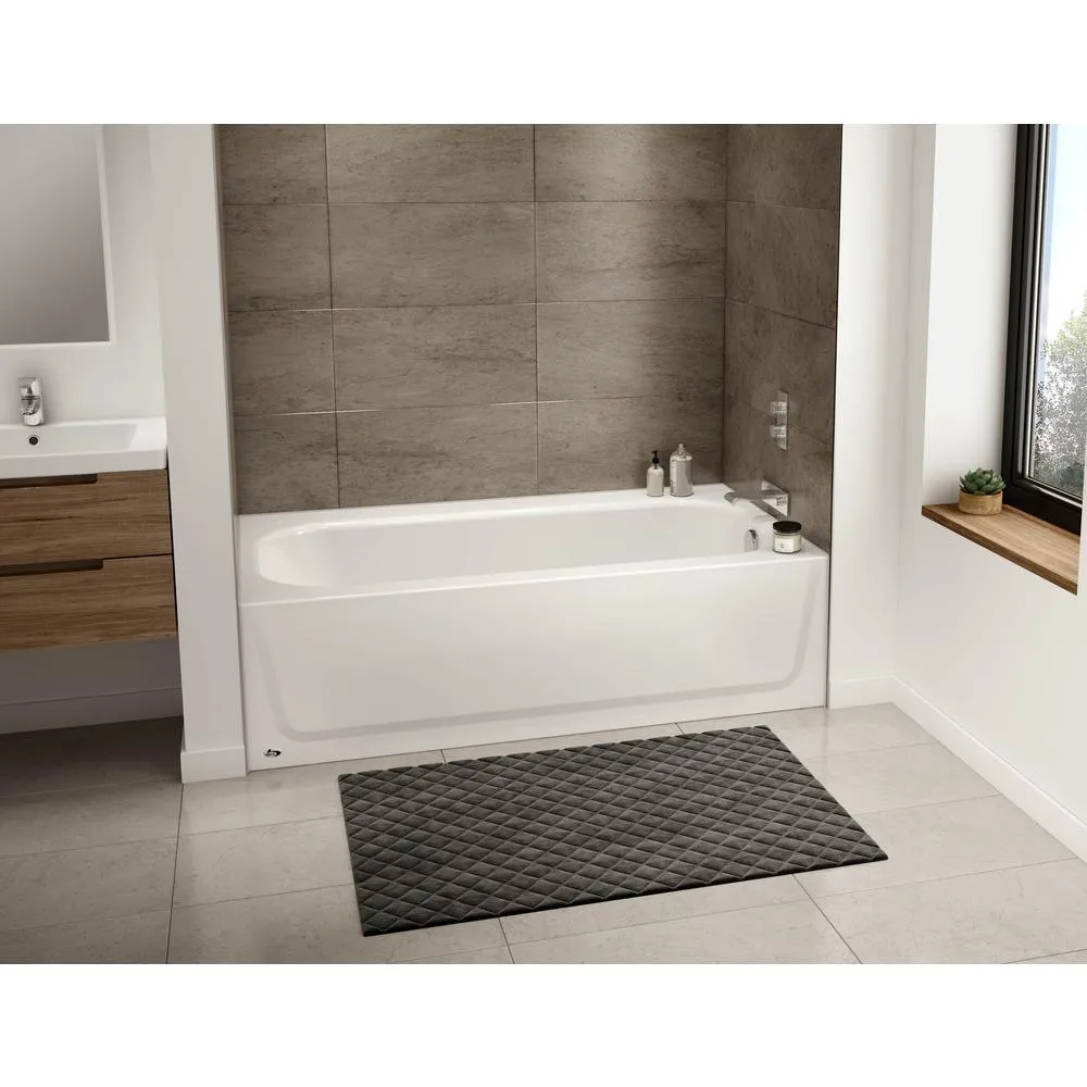 Bootz Industries Maui Plus 60 in. Left Drain Rectangular Alcove Soaking Bathtub in White, photo 3 of 5