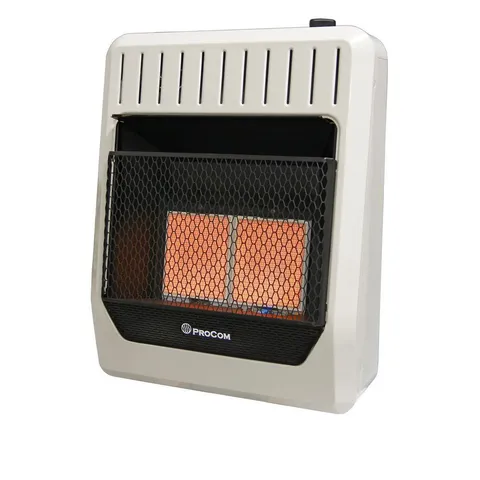 20000 BTU Ventless Natural Gas Radiant Heater with Manual Control