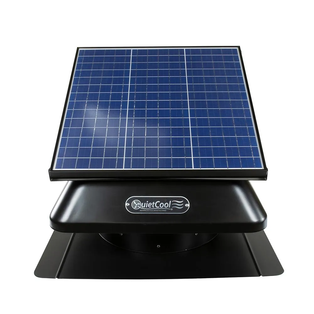 QuietCool 40-Watt Hybrid Solar/Electric Powered Roof Mount Attic Fan with Included Inverter, photo 10 of 10