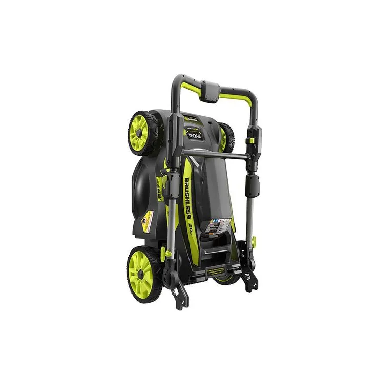 RYOBI 20 in. 40-Volt Brushless Lithium-Ion Cordless Smart TREK Self-Propelled Walk Behind Mower w/6.0 Ah Battery and Charger, photo 9 of 10