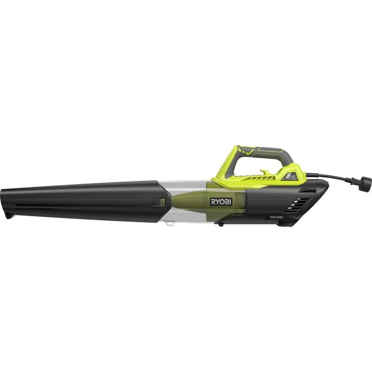 RYOBI 13 in. 11 Amp Corded Electric Walk Behind Push Mower and 8 Amp Electric Jet Fan Blower, photo 3 of 9