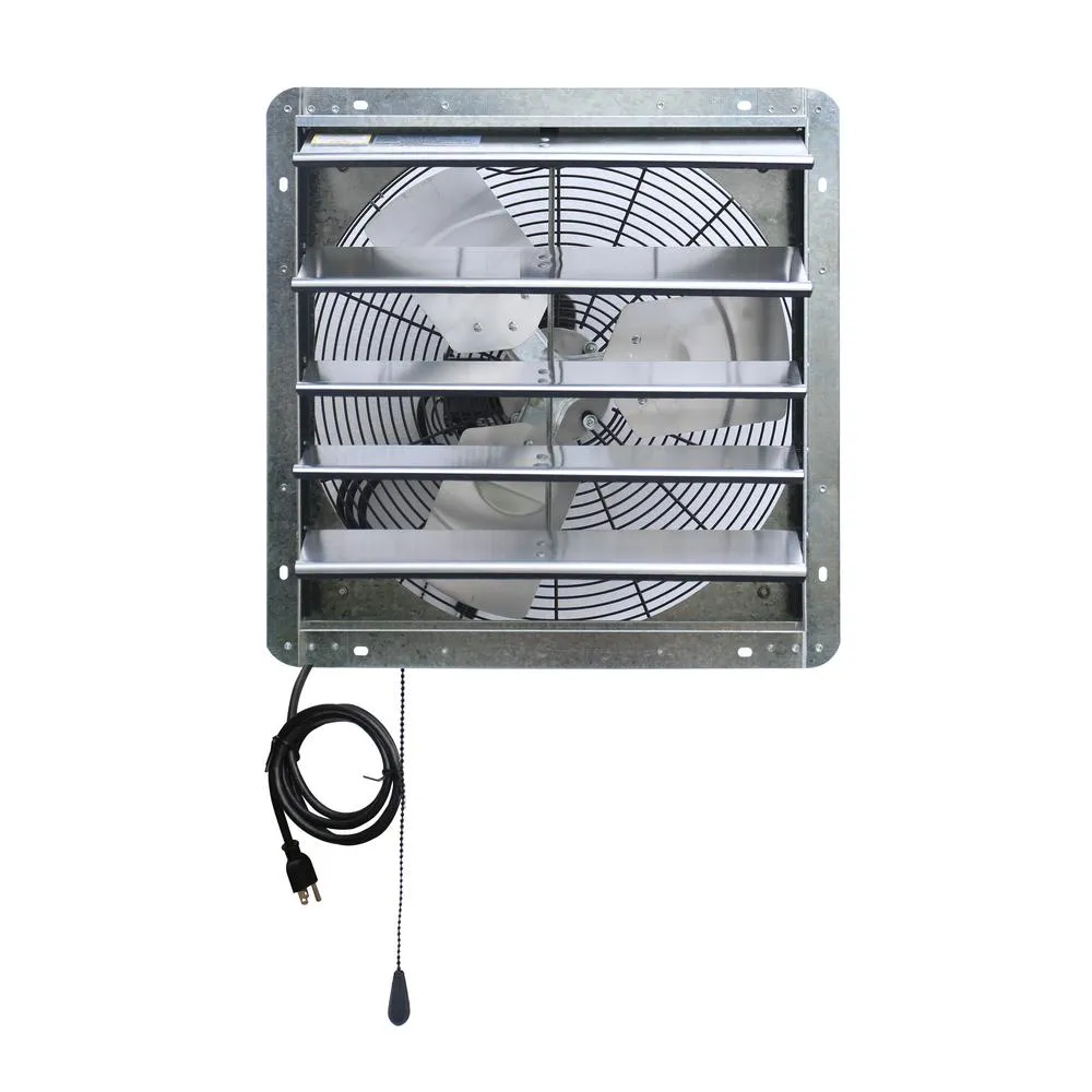 iLIVING 5088 CFM Silver Electric Powered Gable Mount Shutter Fan/Vent, photo 9 of 10