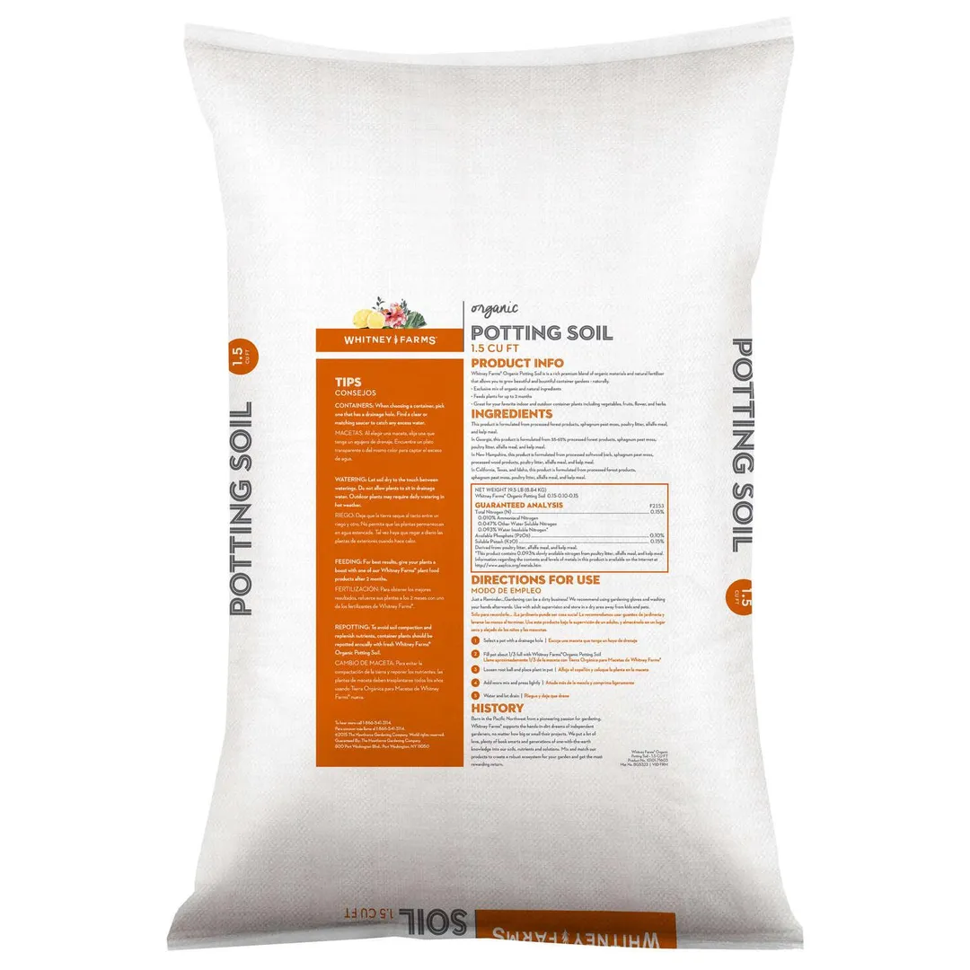 Whitney Farms Organic All Purpose Potting Soil 1.5 ft³, photo 2 of 2