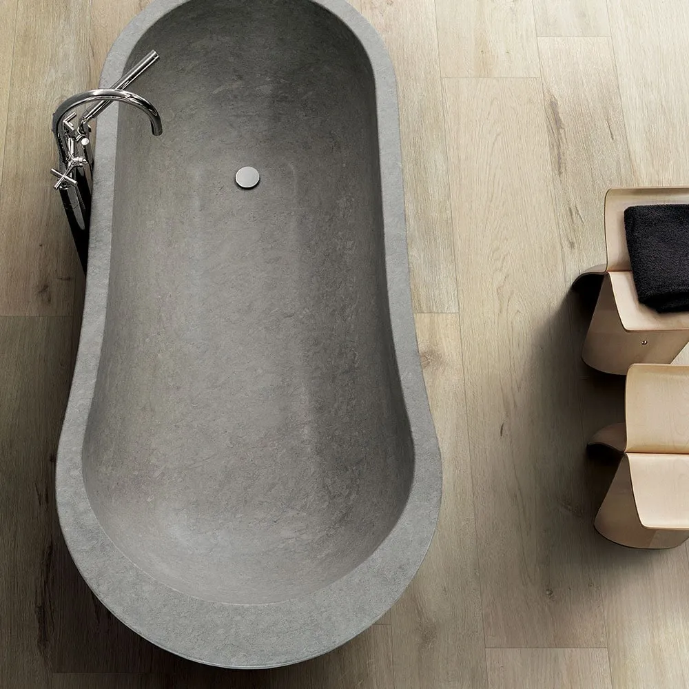 Tilefy Brentwood 8-in x 48-in Commercial Porcelain Tile (15.5-sq ft / Carton), photo 12 of 15