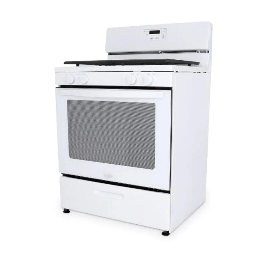 Whirlpool 30-in 4 Burners 5.1-cu ft Freestanding Gas Range (White), photo 6 of 9